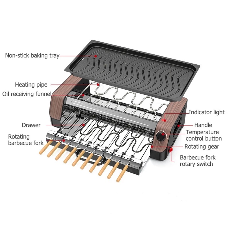 Home Cooking For Dogs - Machine à barbecue automatique sans fumée