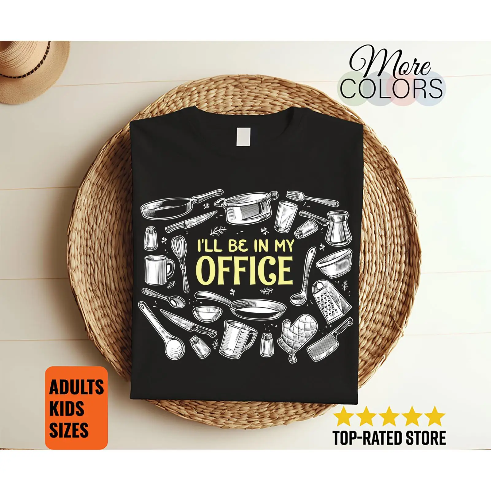 Mom'S Home Cooking - T-shirt humoristique « Je serai dans