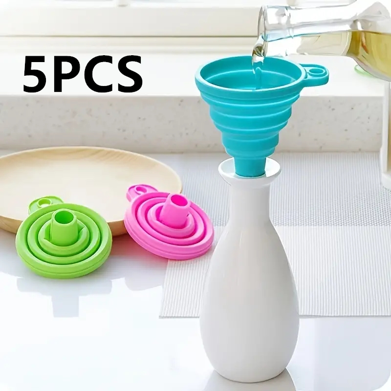 Home Cooking Delivery - Entonnoir pliant en Silicone, multifonctionnel, Portable,
