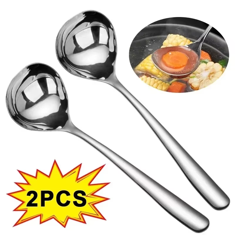 Home Cooking Meals - Cuillères à soupe en acier inoxydable,