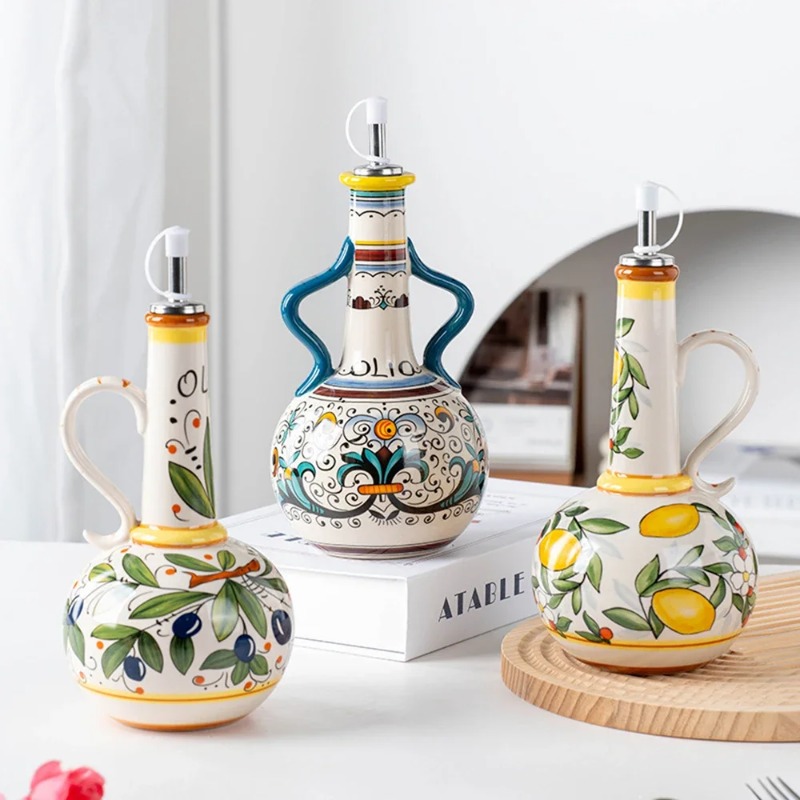 Home Cooking Delivery - Bouteille d'huile en céramique, distributeur de