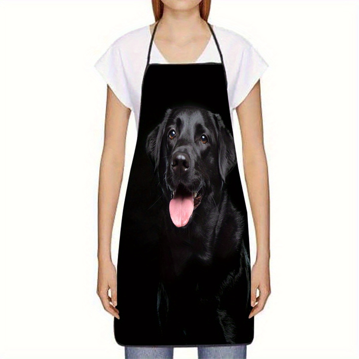 1 tablier noir imprimé chien L - Home Cooking For Dogs avis et prix