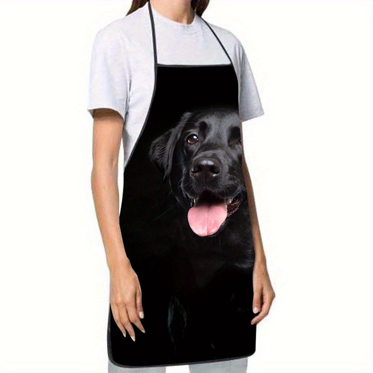 1 tablier noir imprimé chien L - Home Cooking For Dogs avis et prix