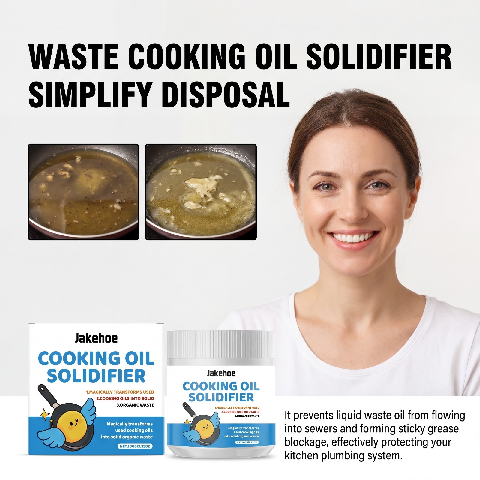 Poudre solidifiante pour huile - Home Cooking Oil Disposal avis et prix