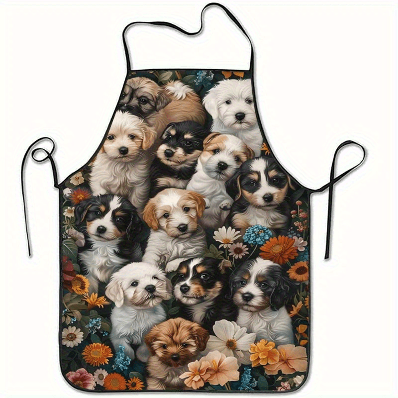 Tablier unisexe à thème fleurs - Home Cooking For Dogs avis et prix