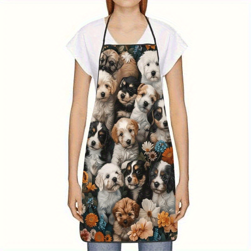 Tablier unisexe à thème fleurs - Home Cooking For Dogs avis et prix