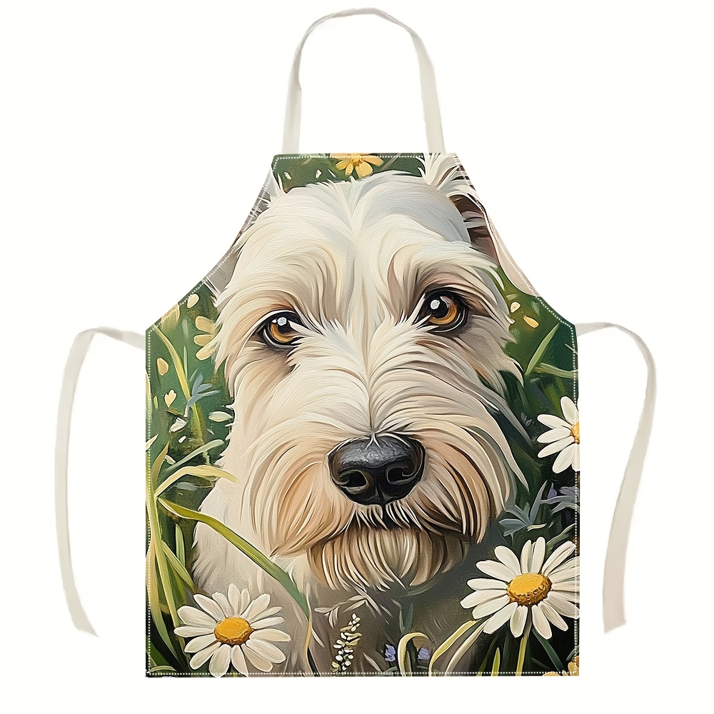 Tablier Chien Blanc Adorable,  - Mom'S Home Cooking avis et prix