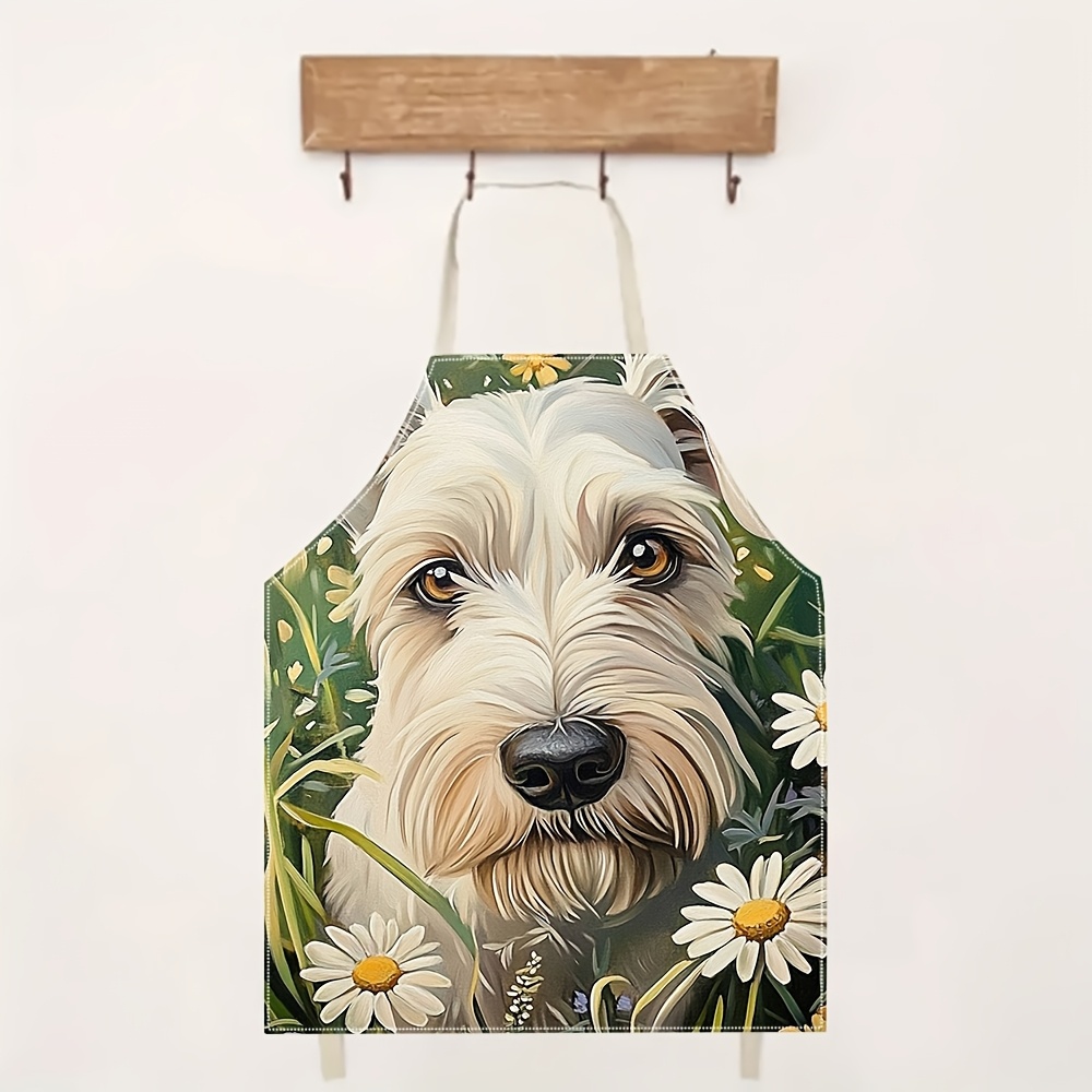 Tablier Chien Blanc Adorable,  - Mom'S Home Cooking avis et prix