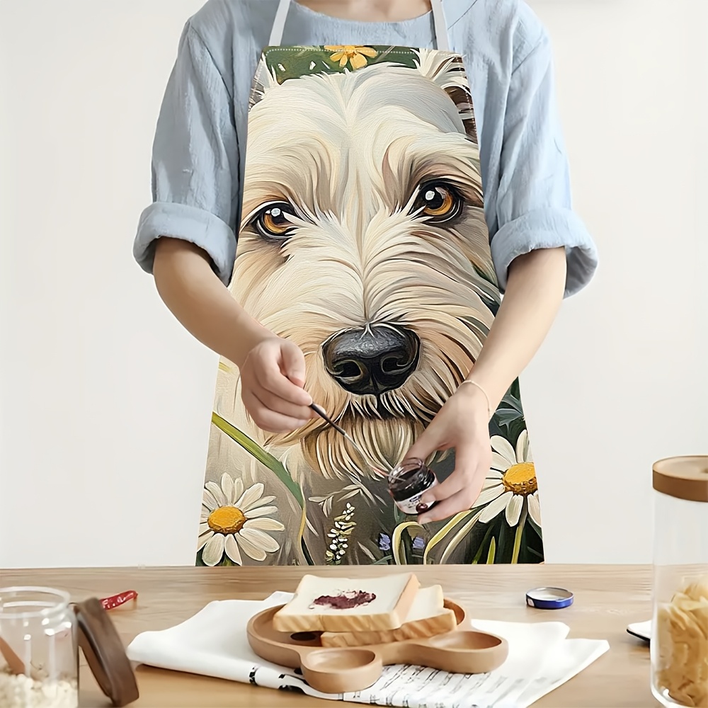 Tablier Chien Blanc Adorable,  - Mom'S Home Cooking avis et prix