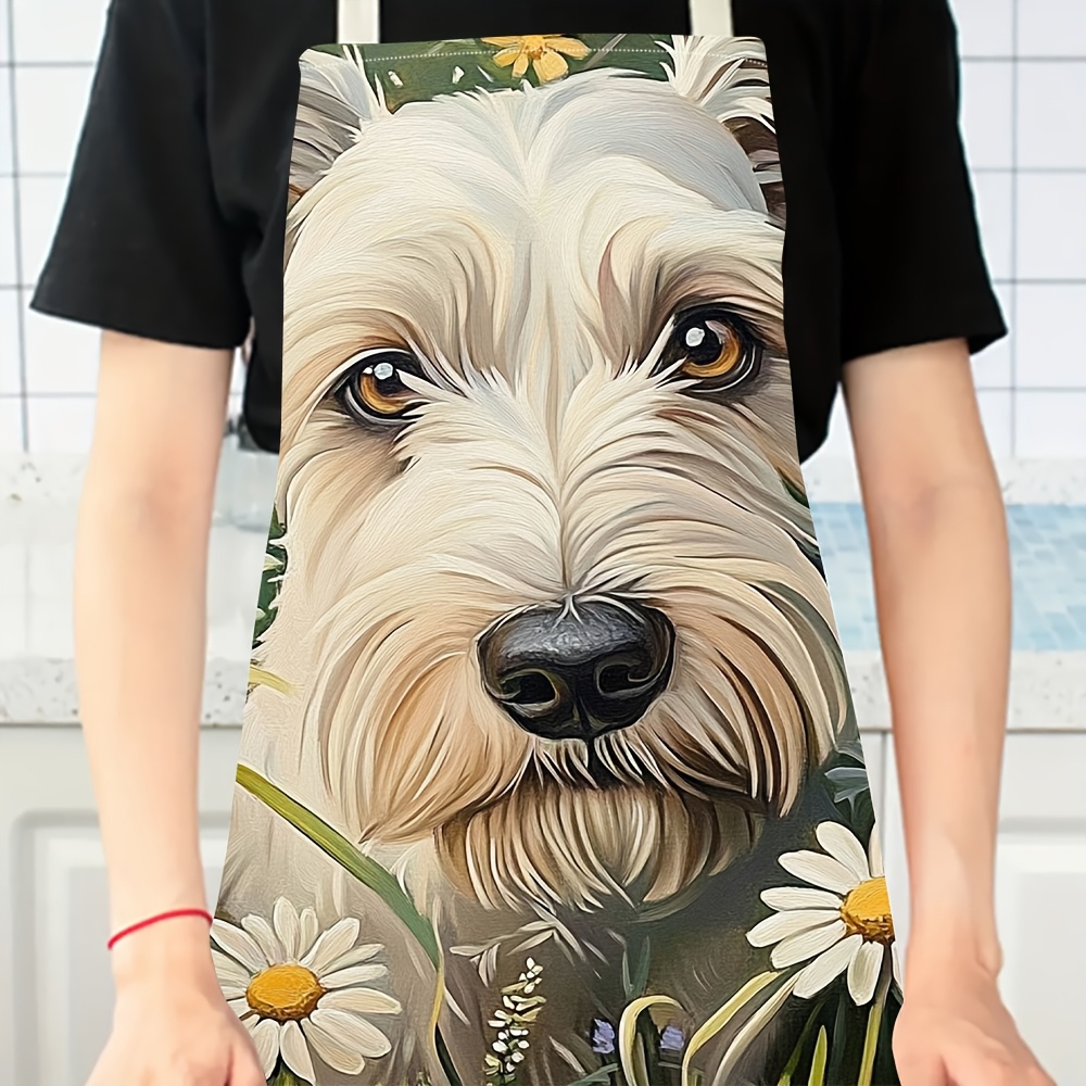 Tablier Chien Blanc Adorable,  - Mom'S Home Cooking avis et prix