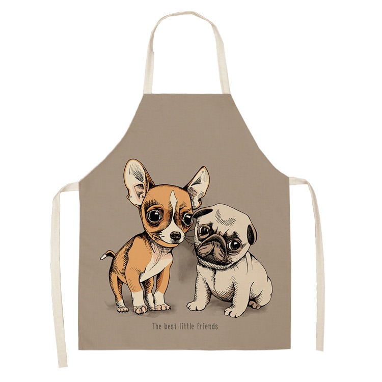 Tablier de cuisine en lin sans - Home Cooking For Dogs avis et prix
