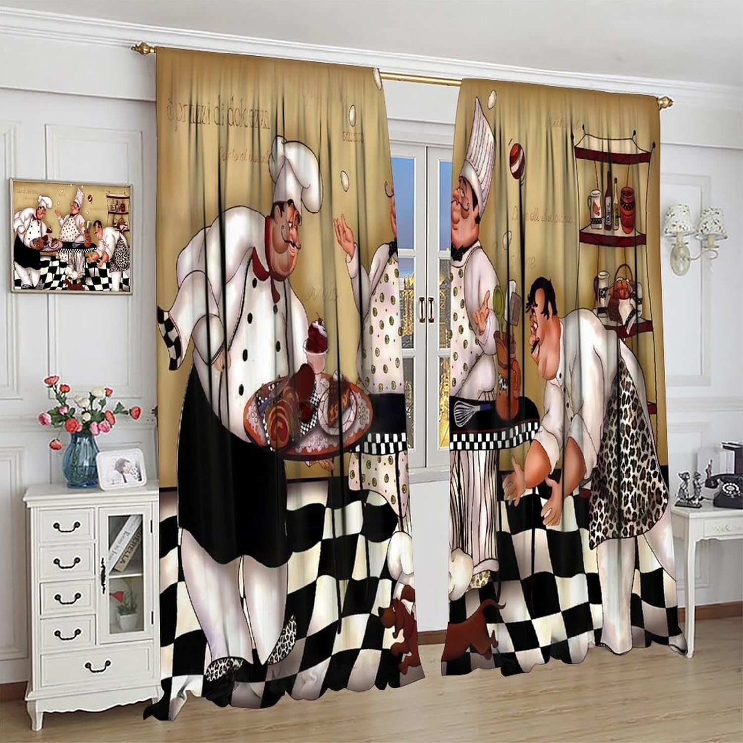 Rideaux rétro de Chef de cuisi - Home Cooking Youtube avis et prix
