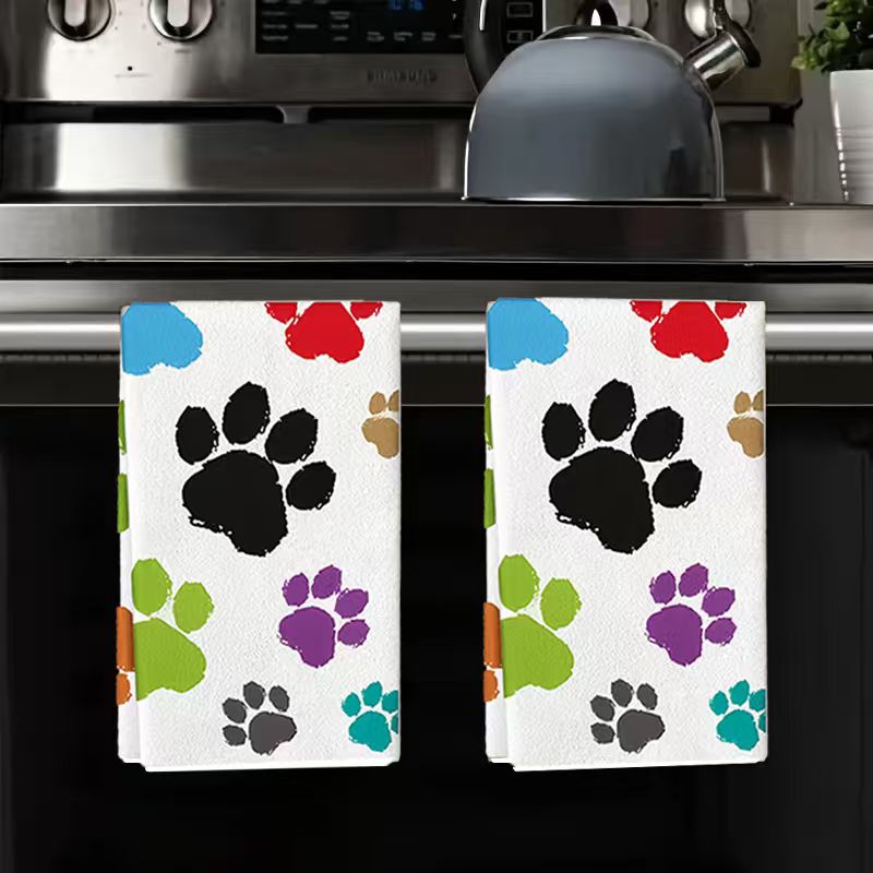 Lot de 2 serviettes de cuisine - Home Cooking For Dogs avis et prix