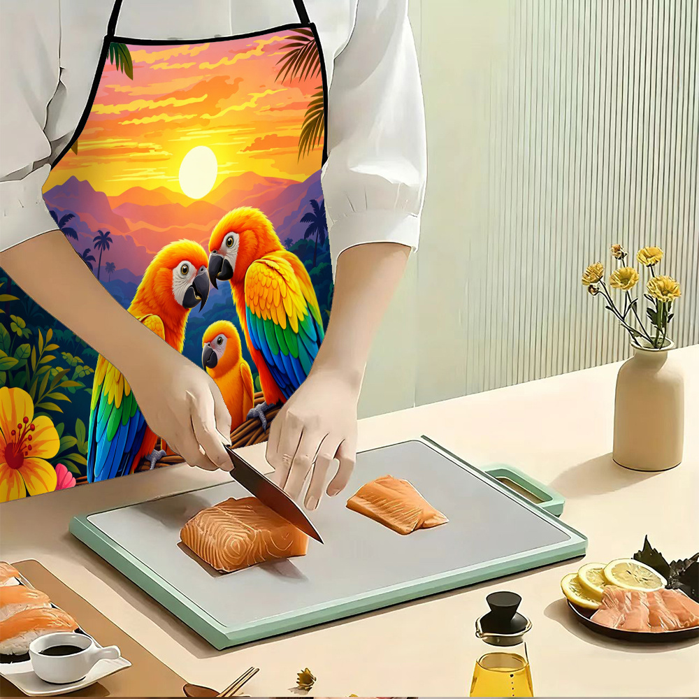 Tablier Famille de Perroquets  - Mom'S Home Cooking avis et prix
