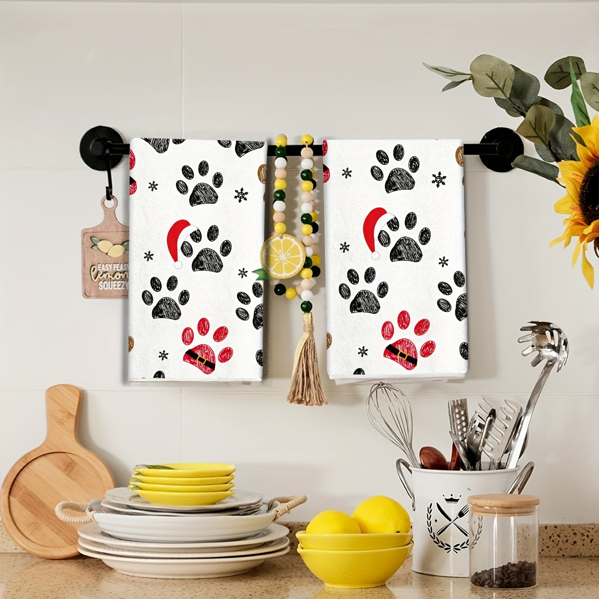 2 pièces, serviettes de cuisin - Home Cooking For Dogs avis et prix