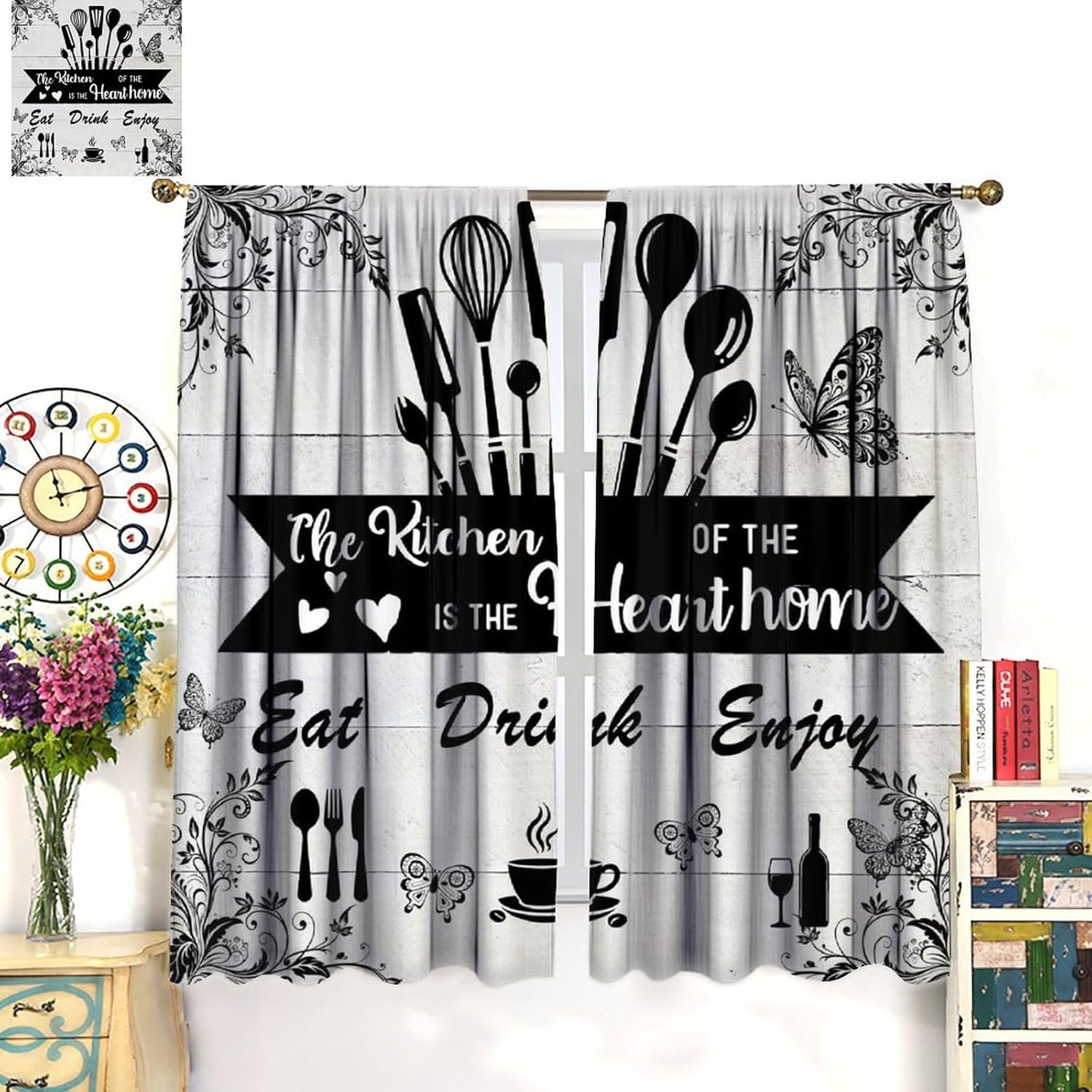Rideaux rustiques style ferme, - Home Cooking Youtube avis et prix